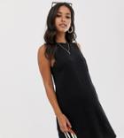 Asos Design Maternity Slub Tank Dress - Black