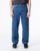 Dr Denim Omar Loose Jeans In Mid Wash-blue