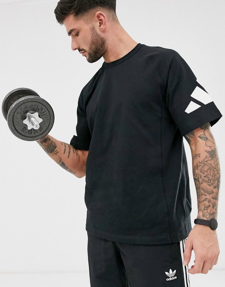 Adidas Training Heavy T-shirt In Black