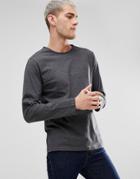 Pretty Green Long Sleeve Jersey T-shirt In Gray - Gray