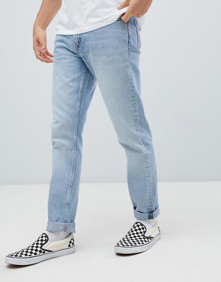 Weekday Sunday Tapered Jeans Spring Blue - Blue