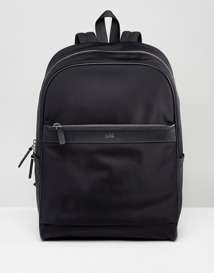 Hugo By Hugo Boss Nylon And Leather Backpack Black - Black