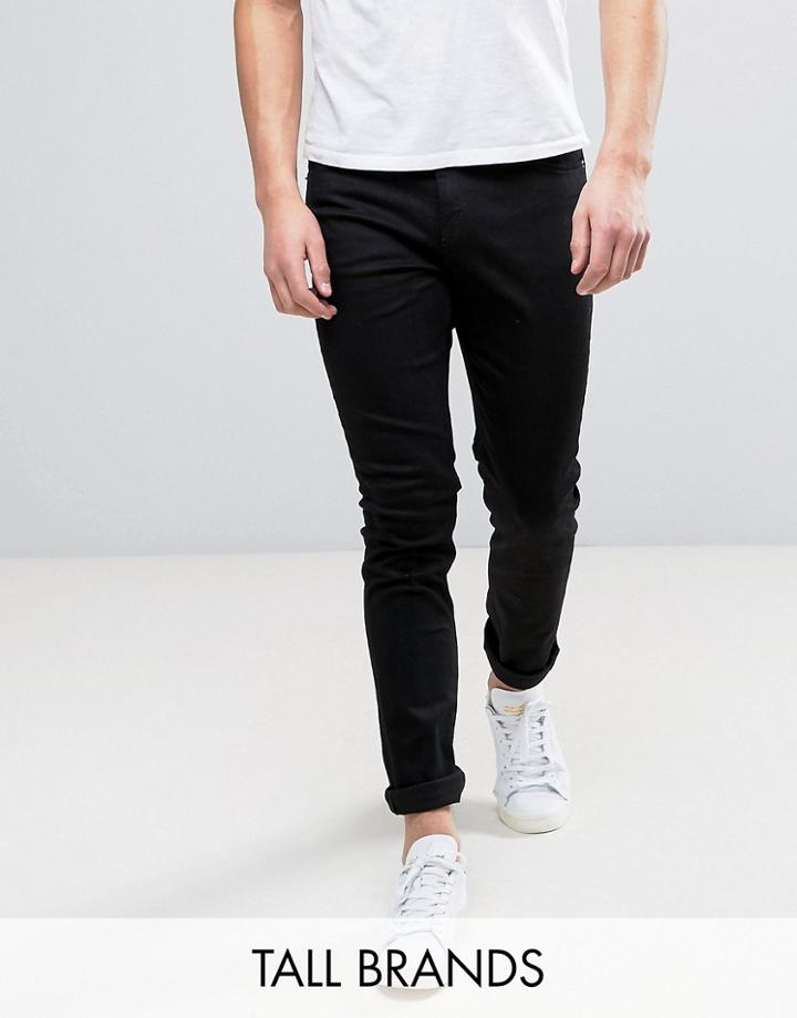 Cheap Monday Tall Jeans Tight Skinny Fit In New Black - Black
