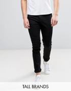 Cheap Monday Tall Jeans Tight Skinny Fit In New Black - Black