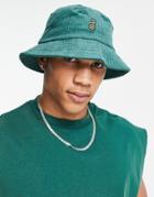Svnx Retro Resort Bucket Hat In Green-neutral