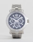 Versus Versace Steenberg Vsp520418 Chronograph Bracelet Watch In Silver 45mm - Silver