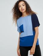 Ichi Denim Patchwork Top - Multi