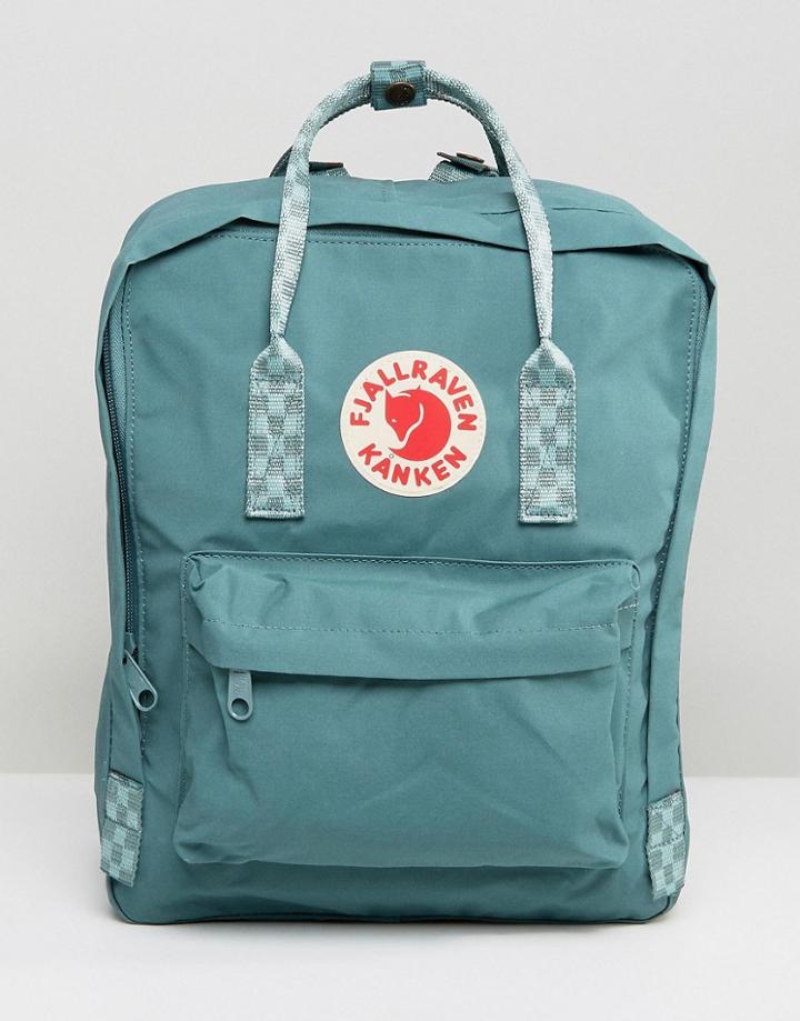 Fjallraven Kanken Backpack With Contrast Woven Straps - Green