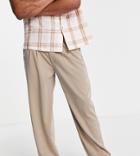 Collusion Balloon Leg Pants With Back Pocket Detail In Ecru-white