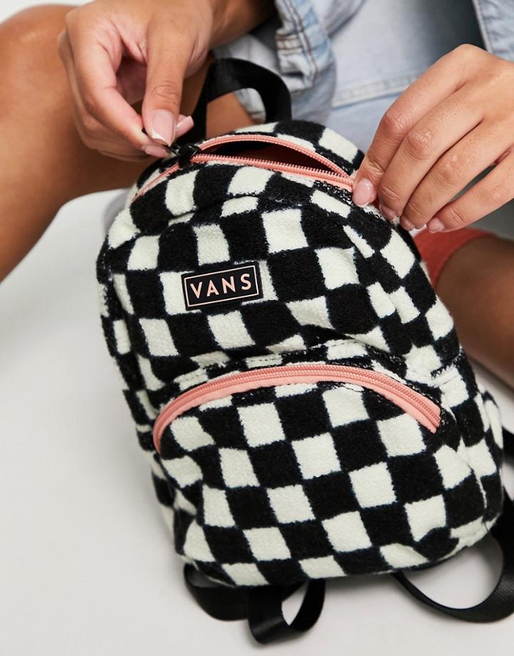 Vans Retro Retirement Mini Backpack In Checkerboard-multi
