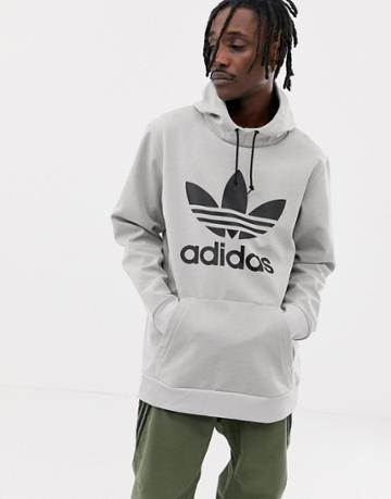 Adidas Snowboarding Team Tech Hoodie In Gray - Gray