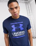 Under Armour Training Foundation Logo T-shirt In Navy