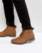 New Look Military Boot With Buckle In Tan - Tan