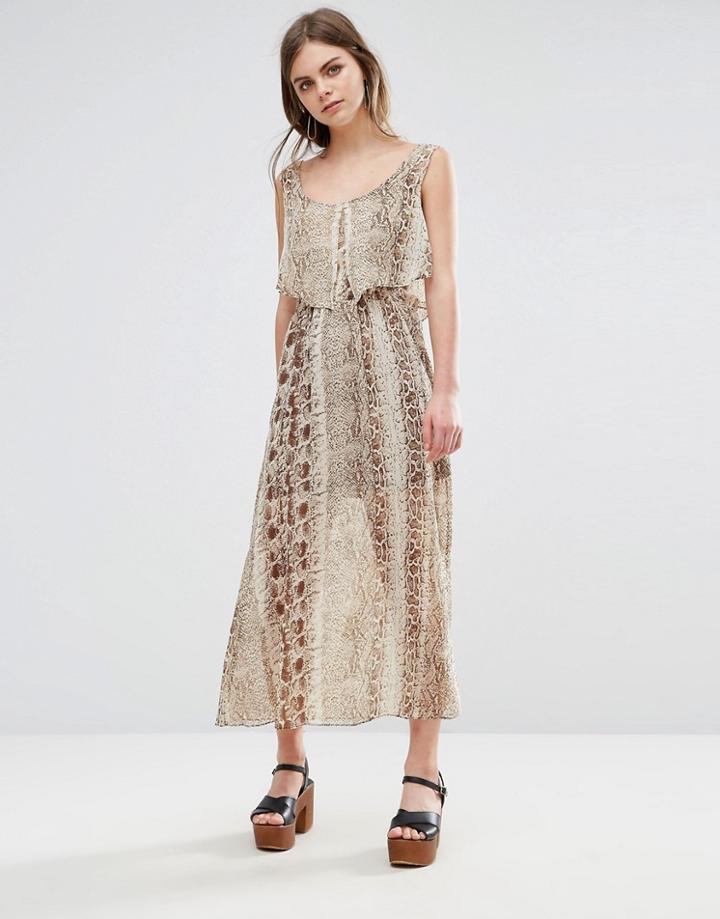 Oeurve Maxi Dress - Brown