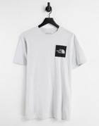 The North Face Fine T-shirt In Gray-grey