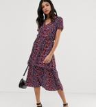 Y.a.s Tall Casia Layered Printed Maxi Dress - Multi