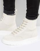 Dr Martens Kamar Suede Hi Top Sneakers - Beige