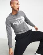 The North Face Standard Long Sleeve T-shirt In Gray-grey