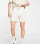 Reebok Classics Wardrobe Essentials Towelling Short In Beige-neutral
