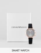 Emporio Armani Art3027 Gianni T-bar Connected Hybrid Smart Watch - Black