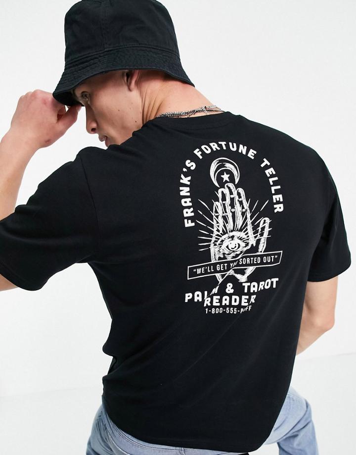 Element Fortune Back Print T-shirt In Black