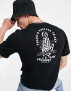 Element Fortune Back Print T-shirt In Black