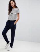 Bellfield Kitt Bubble Jacquard Pants - Navy
