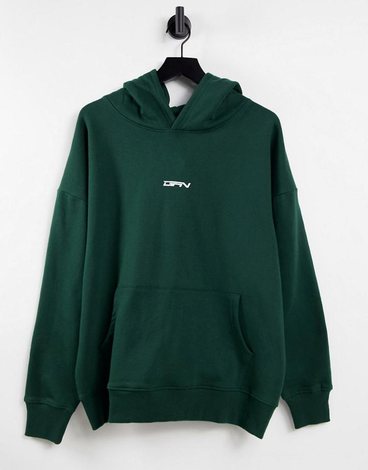 Good For Nothing Oversized Hoodie In Forest Green With Small Logo Chest Print - Part Of A Set