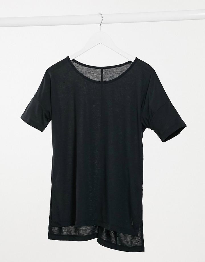 Nike Yoga Dry Layer T-shirt In Black