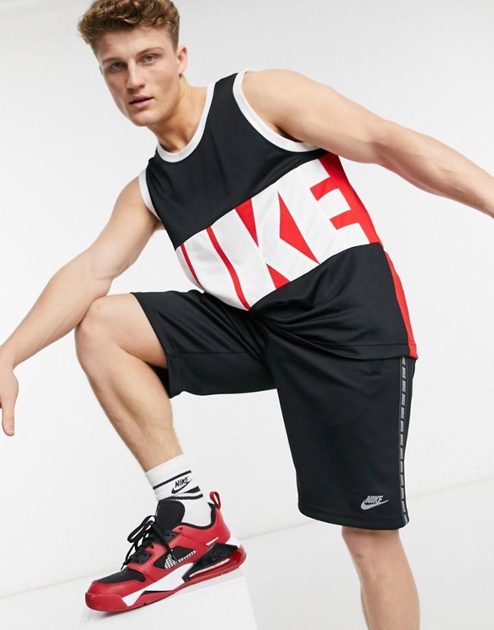 Nike Basketball Starting 5 Tank In Black