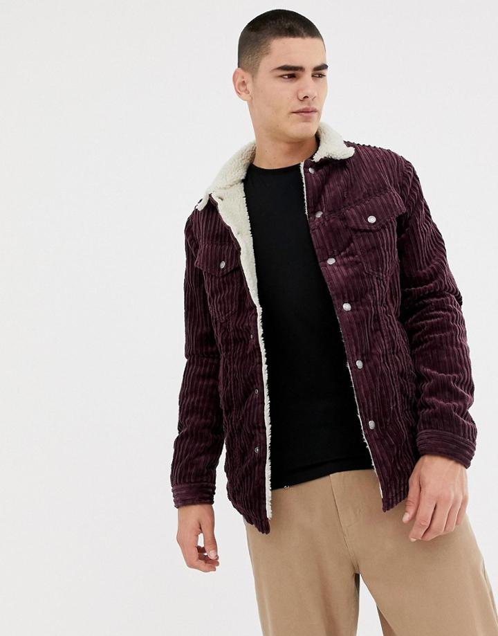 Nudie Jeans Co Lenny Wide Cord Jacket-purple