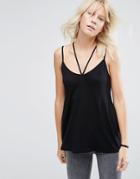 Asos The Ultimate Cami With Caging Detail - Black