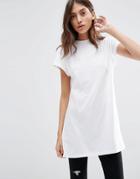 Asos The Ultimate Easy Longline T-shirt - White