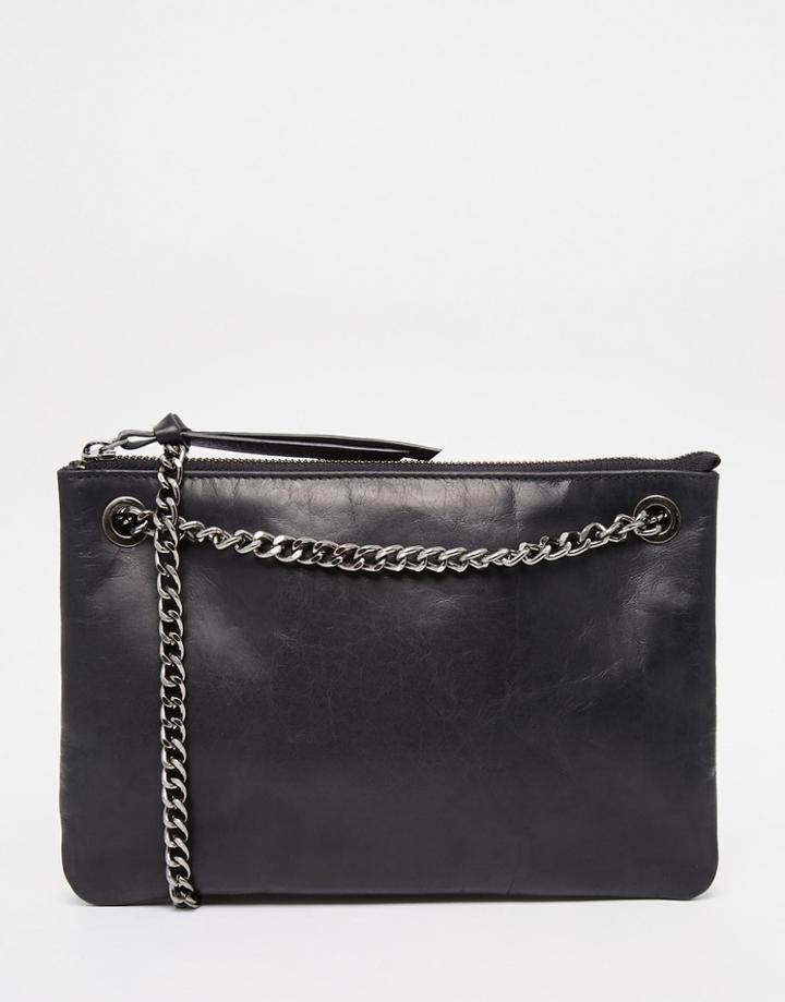 Urbancode Double Compartment Chain Strap Bag - Black