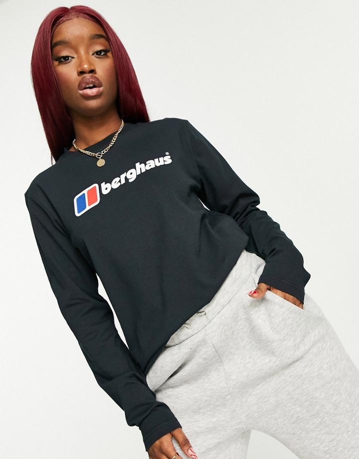 Berghaus Logo Long Sleeve Top In Black