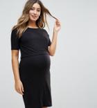 New Look Maternity Double Layer Nursing Dress - Black