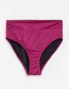 Pour Moi Fuller Bust Charnos Desert Island Fold Over Bikini Bottom In Plum-purple