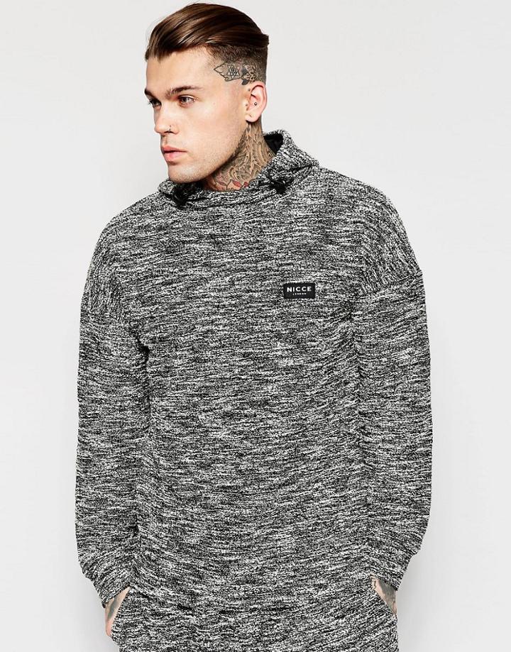 Nicce London Hoodie In Gray Marl - Gray