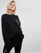 Kkxx Crew Neck Sweatshirt - Black