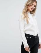 Y.a.s High Neck Blouse - White