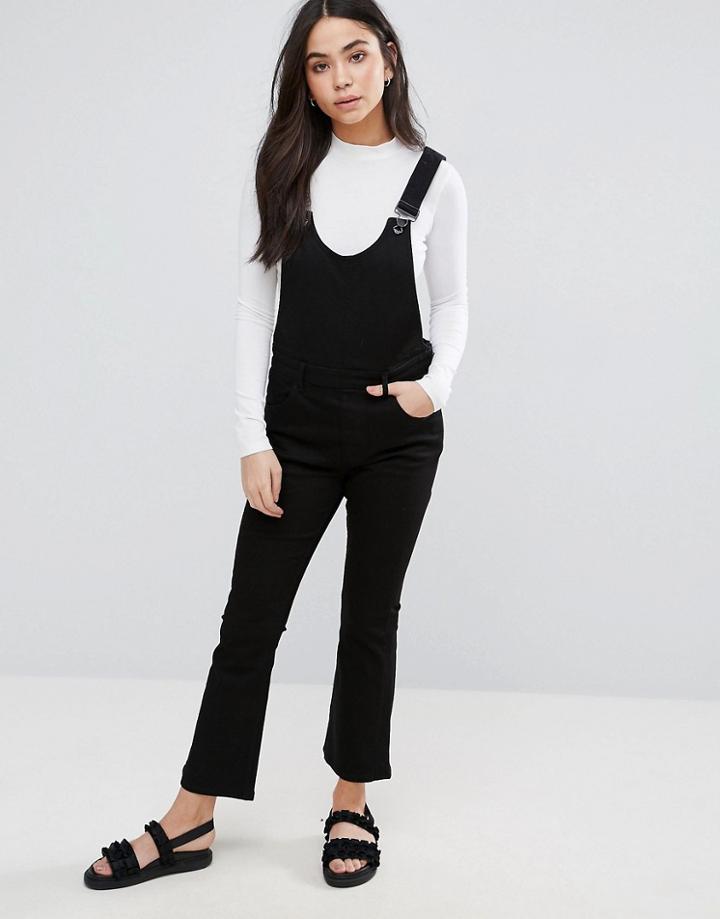 Cheap Monday Drift Kick Flare Overall - Black