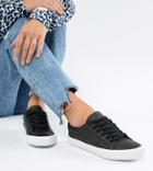 Asos Design Devlin Lace Up Sneakers-black