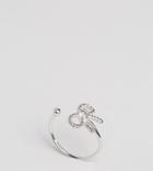 Olivia Burton Silver Plated Vintage Bow Ring - Silver