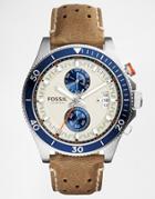 Fossil Chronograph Wakefield Watch Ch2951 - Brown