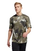 Adidas Training Camo T-shirt In Green