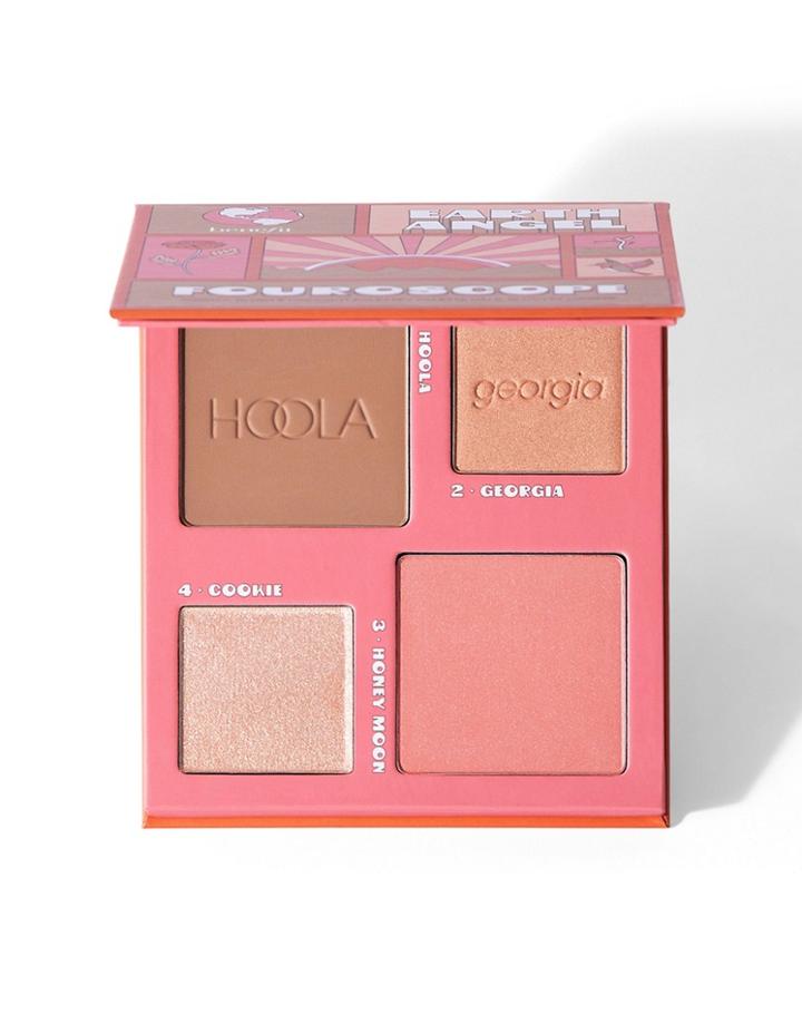 Benefit Cosmetics Fouroscope Earth Angel Bronze, Blush & Highlight Palette Save 62%-multi