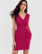 Closet Tulip Skirt Tie Dress - Pink