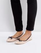 London Rebel Soft Point Ballerina - Beige