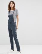 Vila Eyelet Denim Jumpsuit - Blue