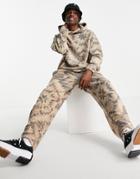 Jaded London Oversized Geometric Print Sweatpants - Part Of A Set-multi